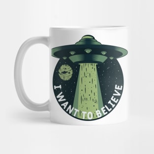 UFO Universe I Want To Believe Mug